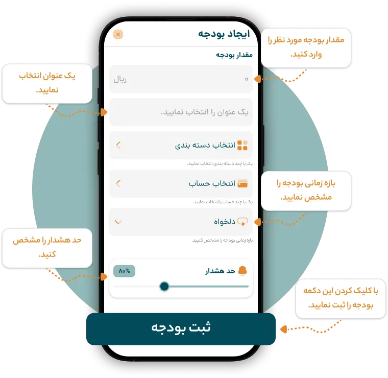 تکمیل اطلاعات بودجه